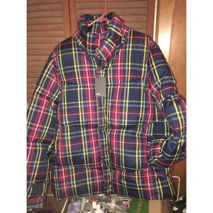 Men’s Plaid Puffer